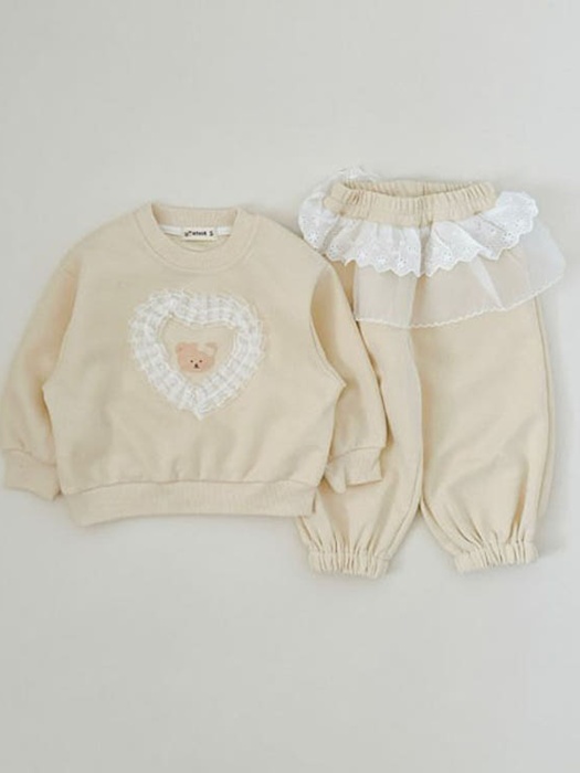 Frill Bear Top Bottom Set Frill Bear Top Bottom Set