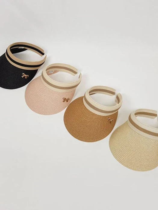Straw Ribbon Sun Cap Straw Ribbon Sun Cap