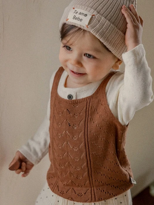 Betty Knit Baby Sleeveless Tee Betty Knit Baby Sleeveless Tee