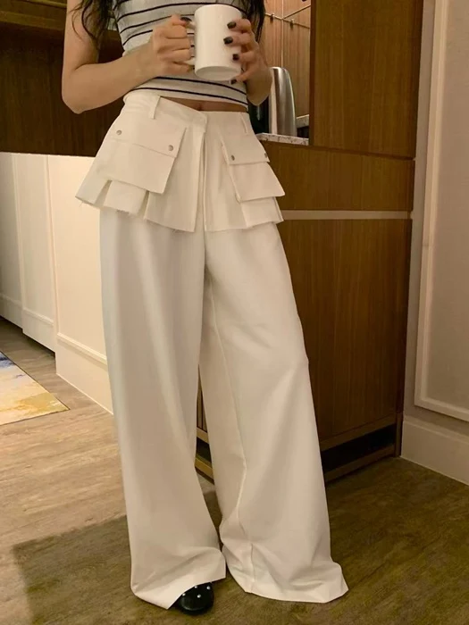 Pocket Pleated Skirt Pants Pocket Pleated Skirt Pants