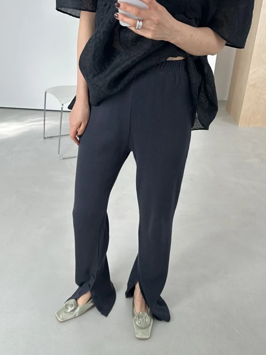 Waffle Button Bootcut Pants Waffle Button Bootcut Pants