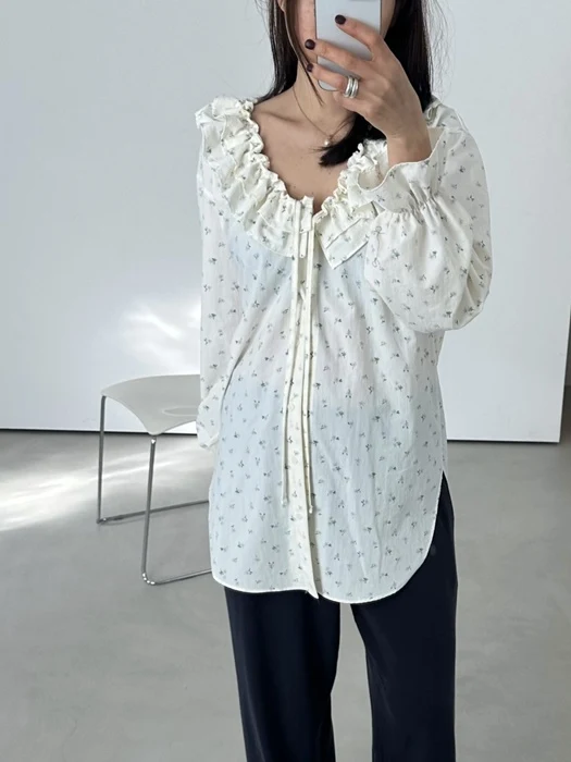Ruffle Frill Flower Blouse Ruffle Frill Flower Blouse