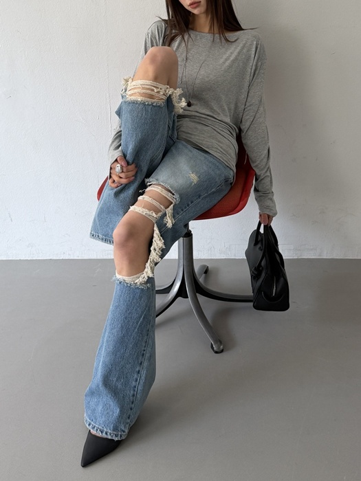 Vintage Low-Rise Denim Pants
