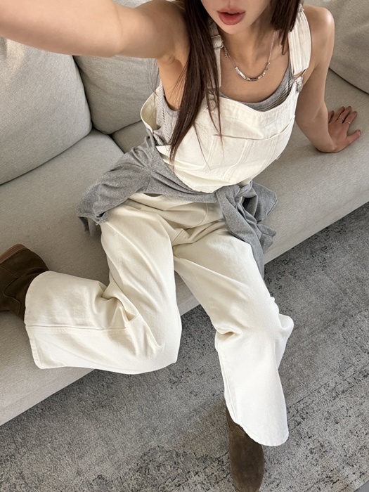 Cotton Overall Pants