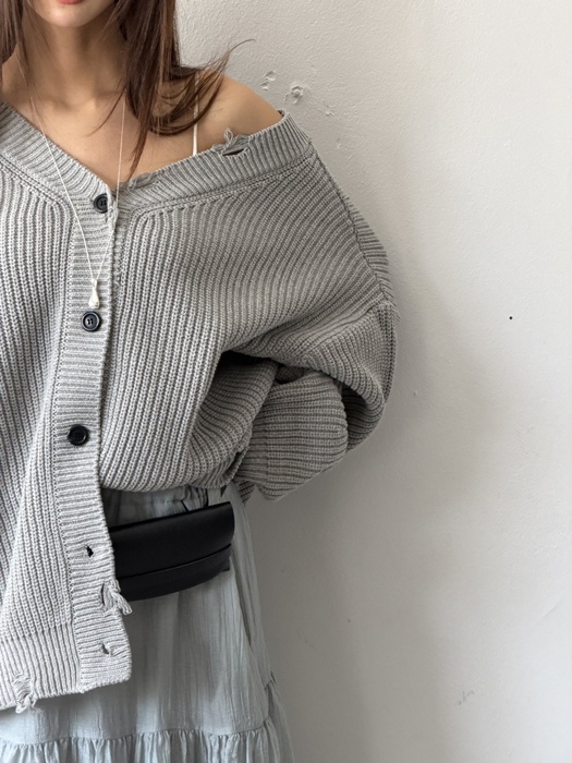 Vintage Waffle Knit Cardigan