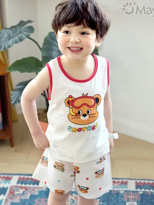 Snorkeling Bear Sleeveless Easywear