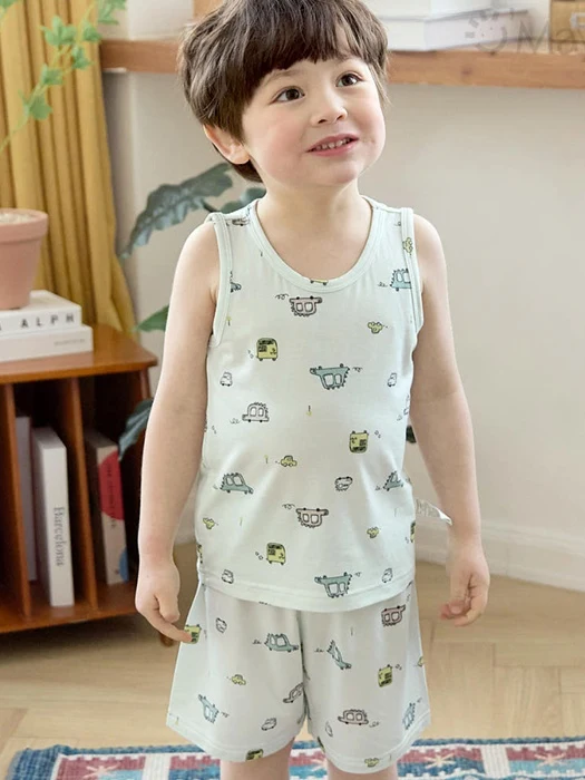 Vroom Dino Car Sleeveless Easywear