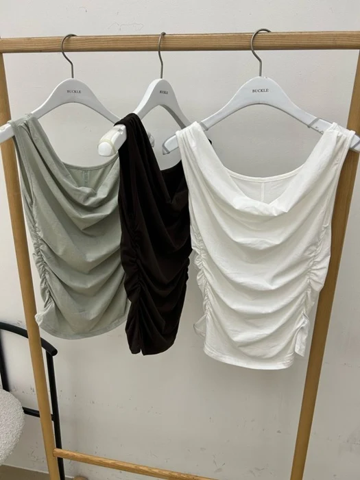 Shirred Sleeveless Top Shirred Sleeveless Top
