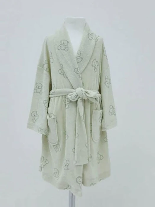Line Bear Terry Gown Line Bear Terry Gown
