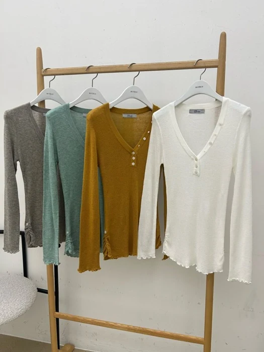 Diagonal V-Neck Knit Sweater Diagonal V-Neck Knit Sweater