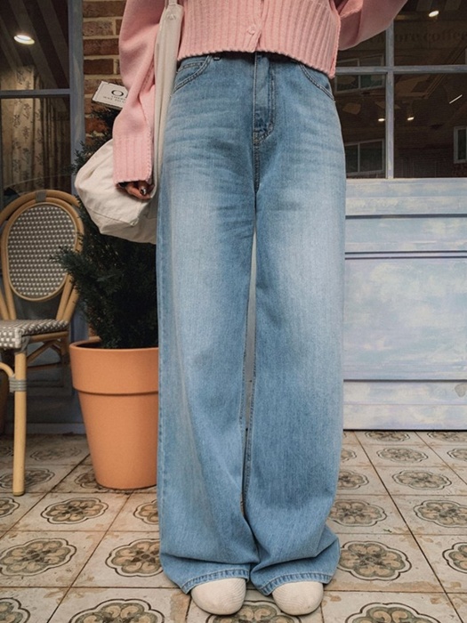 Pocket Wide Denim Pants Pocket Wide Denim Pants