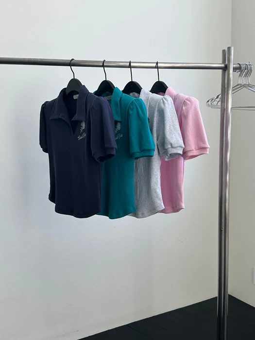 Eyelet Collar Tee