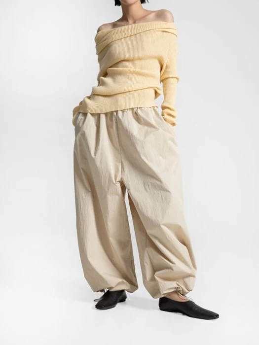 Cotton Balloon Wide Trousers Cotton Balloon Wide Trousers