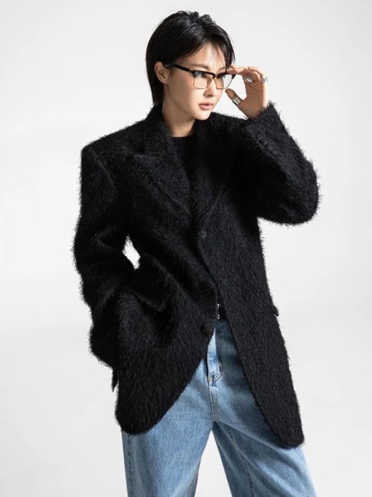 Classic Hairy Tailored Blazer