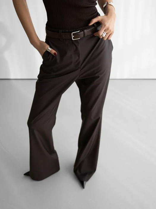 Tailored Semi Flare Trousers
