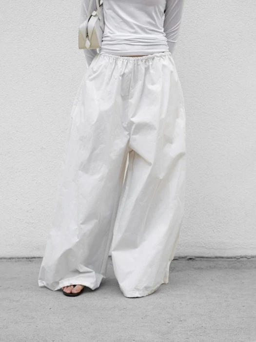 Cotton Balloon Wide Trousers Cotton Balloon Wide Trousers