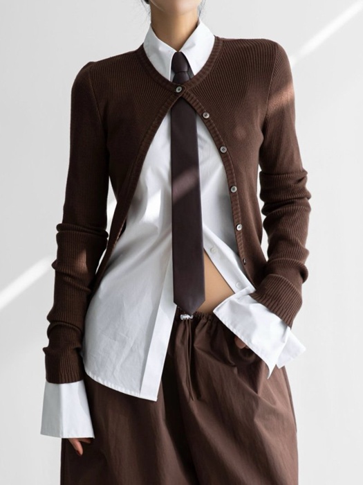 Ribbed Button Down Knit Cardigan Ribbed Button Down Knit Cardigan