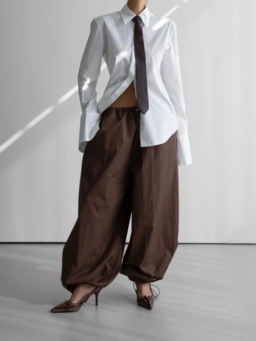 Cotton Balloon Wide Trousers Cotton Balloon Wide Trousers