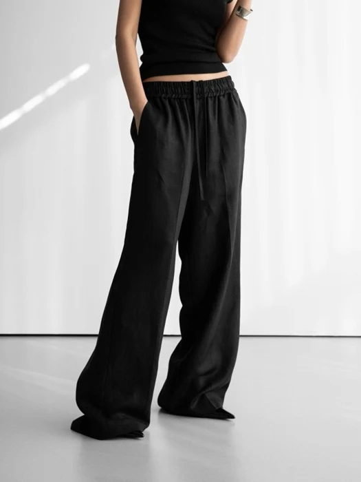 Linen Drawstring Trousers Linen Drawstring Trousers