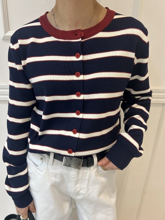 Two-Tone Stripe Cardigan Two-Tone Stripe Cardigan