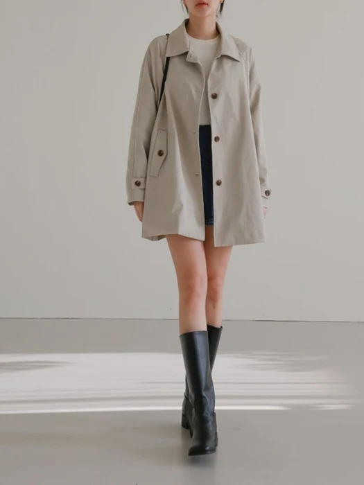 Motion Half Trench Coat
