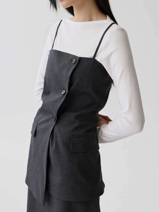 Pinstripe Bustier Pinstripe Bustier