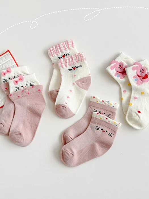 Rabbit Kitty Socks Set