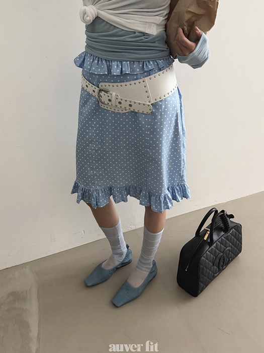 Double Frill Dot Skirt Double Frill Dot Skirt