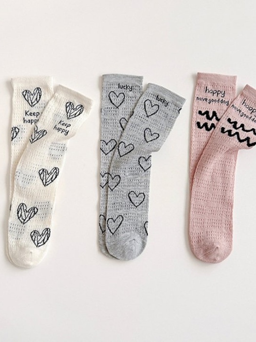 Heart Wave Half Tights Set