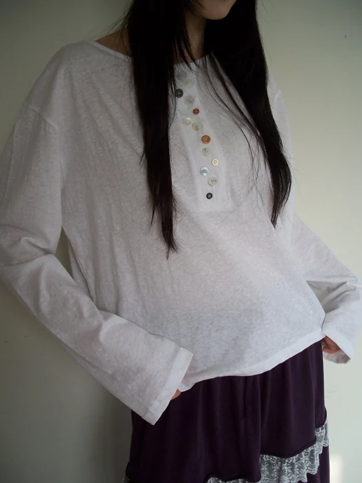 Rough Button Tee