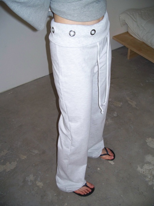 Eyelet Pants