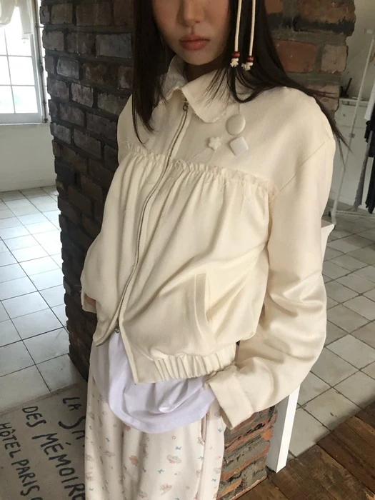 Button Tweed Jacket