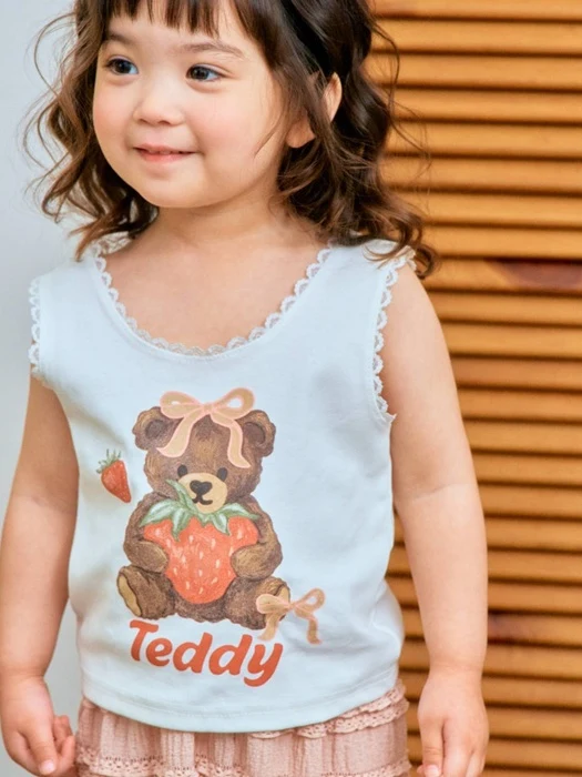 Bear Lace Sleeveless Tee