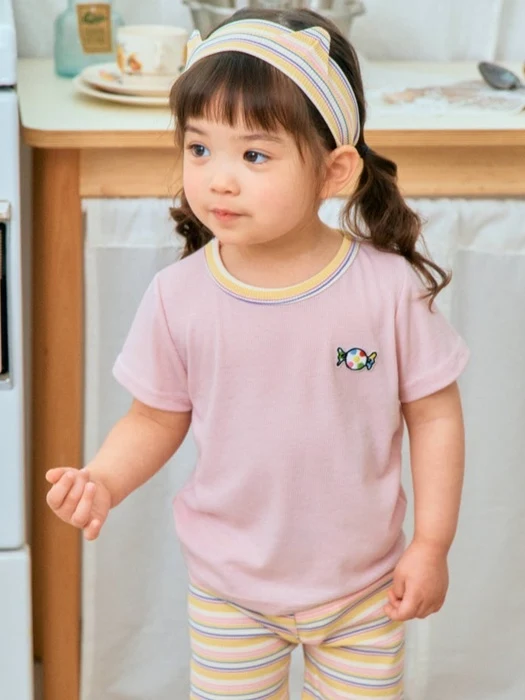 Lala Ribbed Short Sleeve Tee