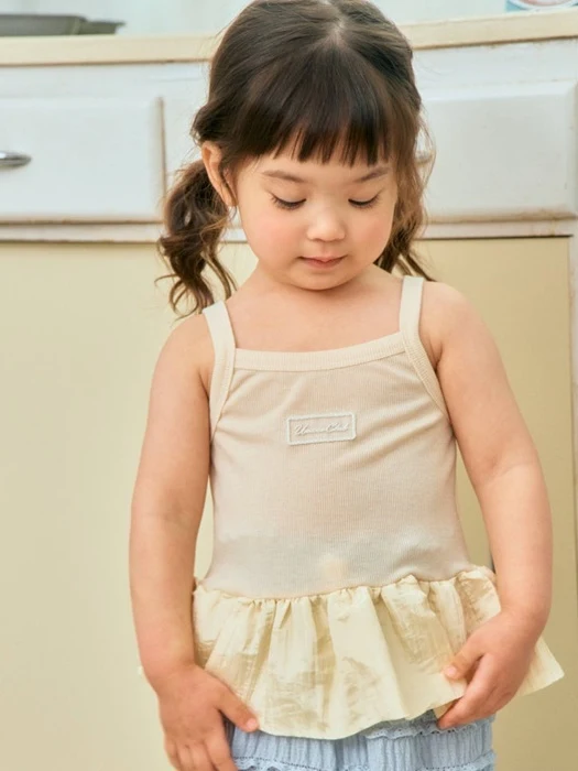 Ribbed Balloon Sleeveless Tee Ribbed Balloon Sleeveless Tee