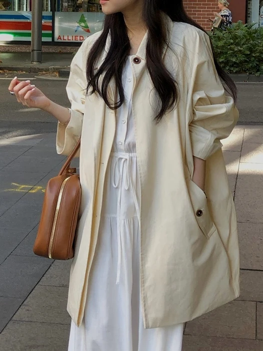 Jade Layered Trench Coat Jade Layered Trench Coat