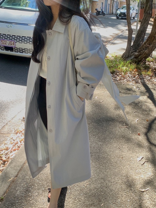 Eren Stripe Trench Coat Eren Stripe Trench Coat