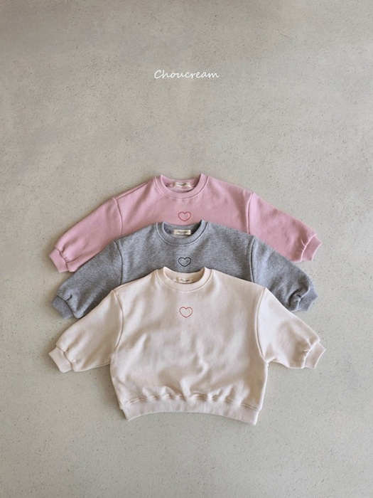 Heart Embroidery Sweatshirt Heart Embroidery Sweatshirt