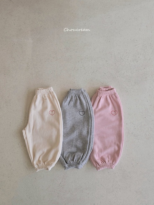 Heart Embroidery Jogger Pants Heart Embroidery Jogger Pants