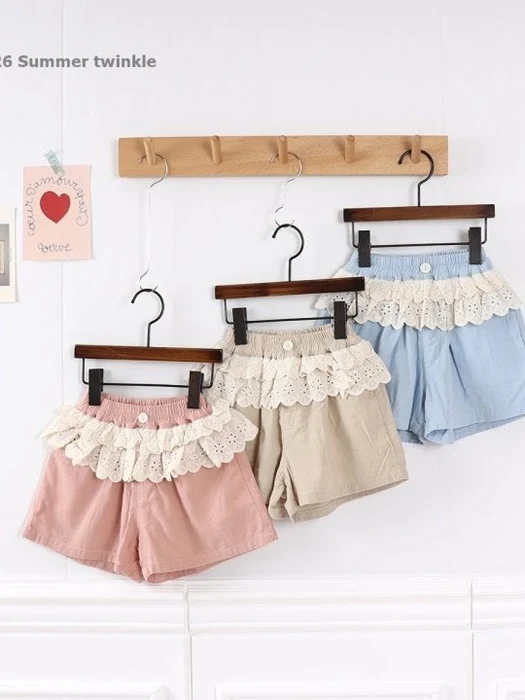 Lace Cotton Shorts