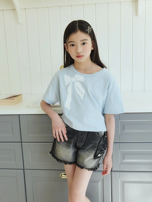 Ribbon Half Crop Tee Ribbon Half Crop Tee