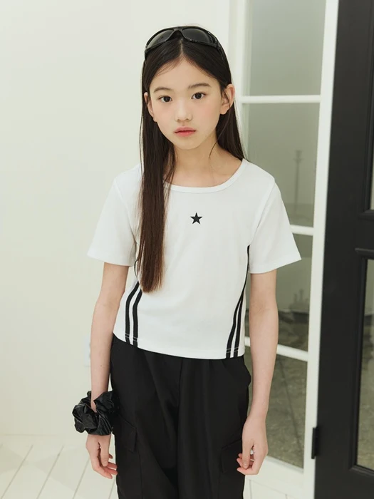 Line Ribbed Tee Line Ribbed Tee