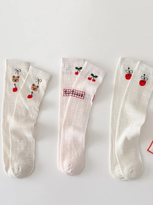 Cherry Bear Tights Set