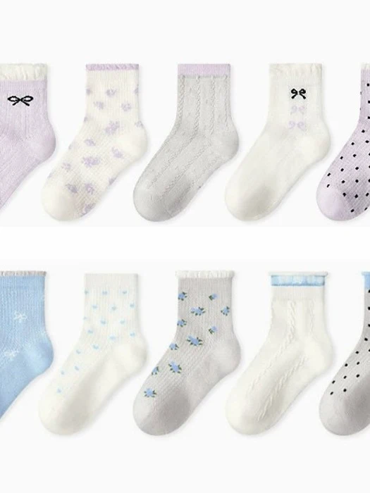 Purple Blue Socks Set