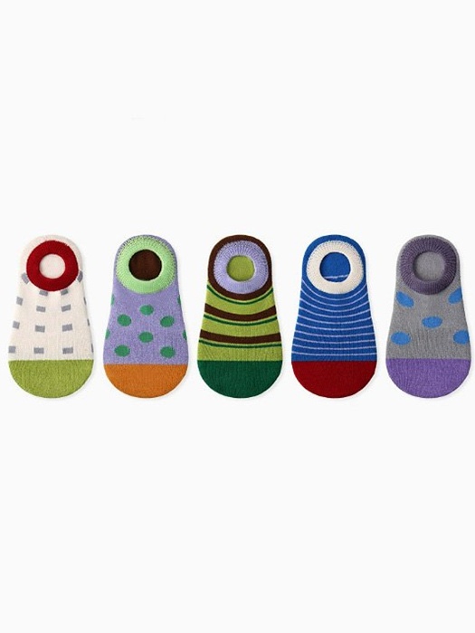 Dot Striped Socks Set