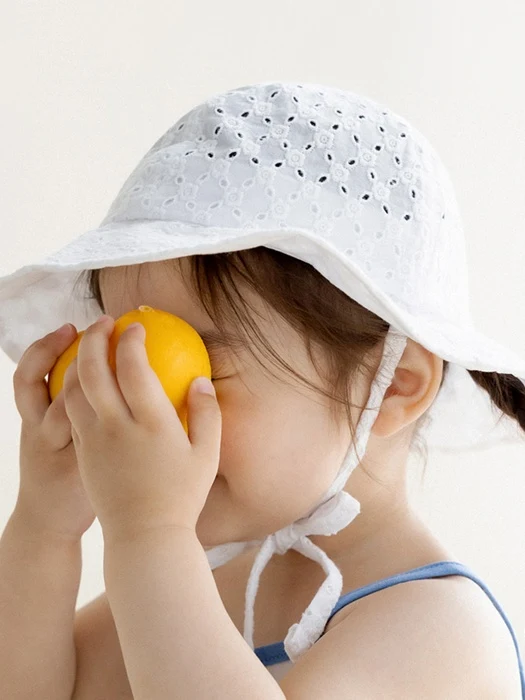 Miru Eyelet Baby Sun Hat