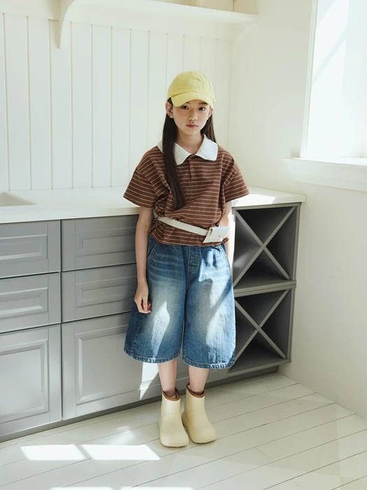 Cut-out Bermuda Denim Pants Cut-out Bermuda Denim Pants