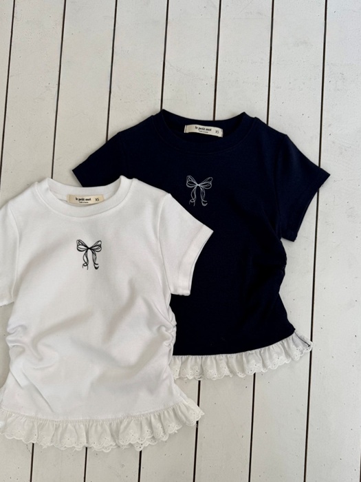Ribbon Shirring Tee Ribbon Shirring Tee
