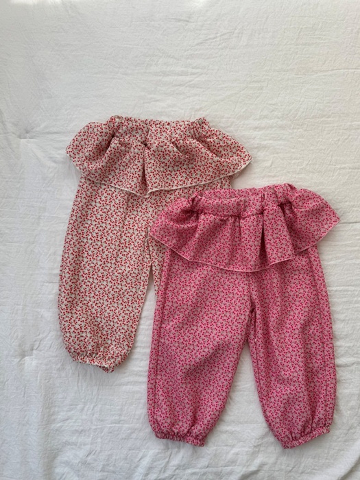 Cherry Tiered Pants