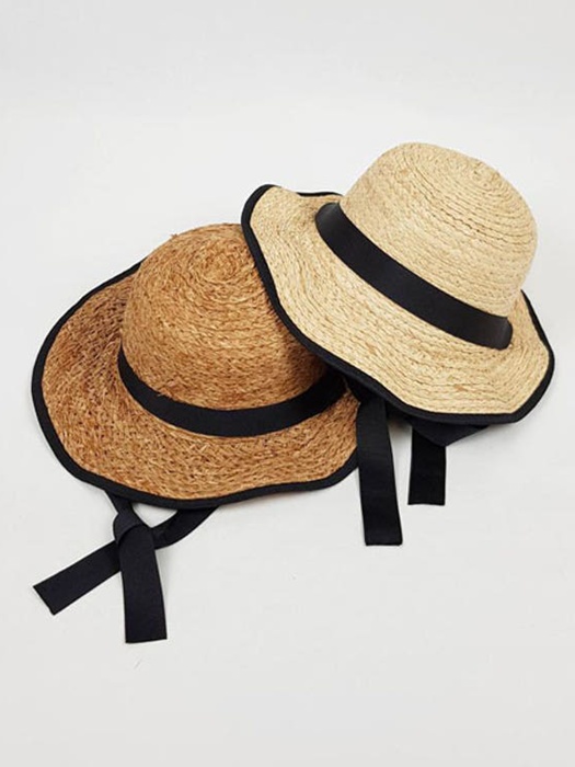 Raffia Ribbon String Hula Hat